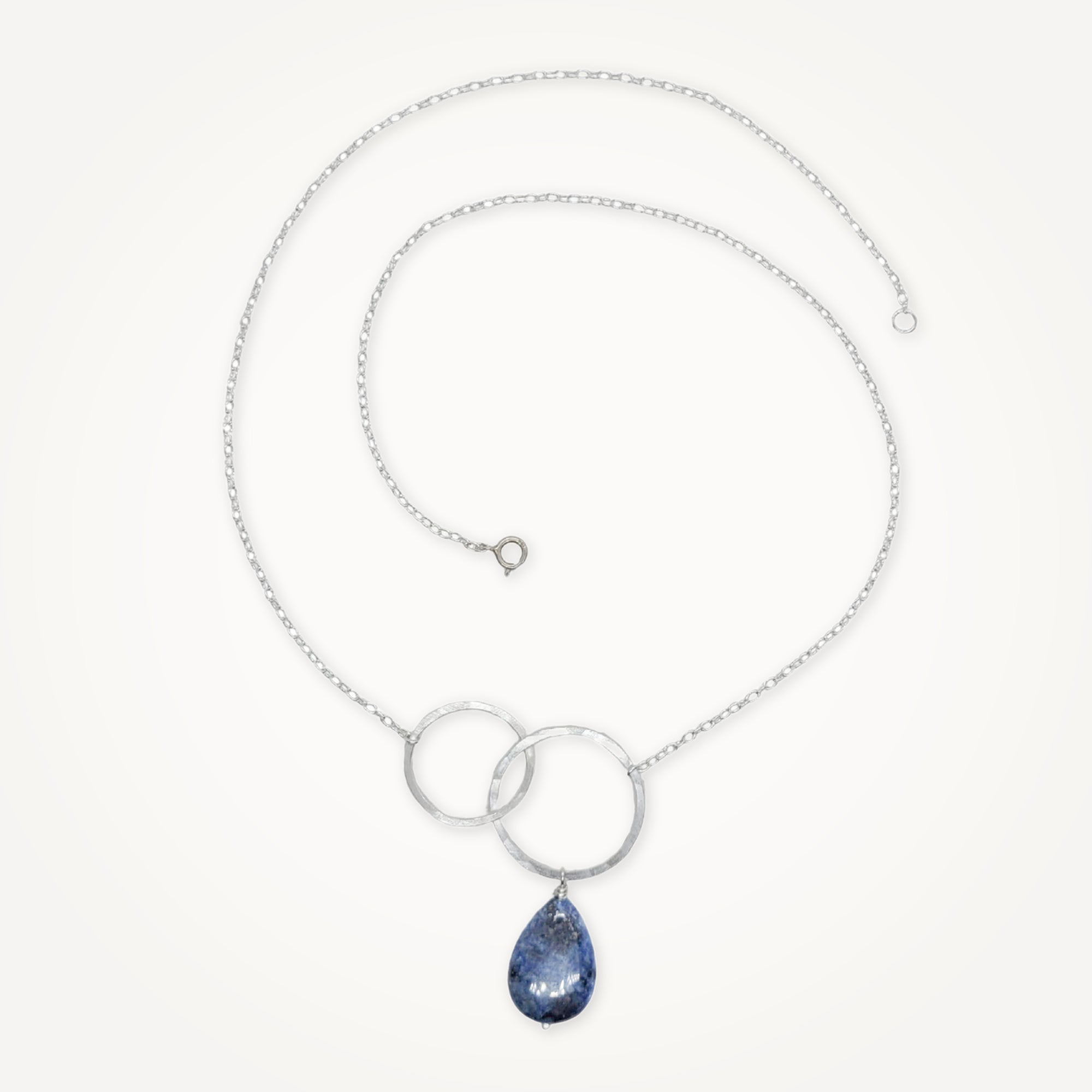 Moon Halo Necklace • Blue Dumortierite