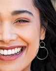 Moonstruck Earrings • Double Hoop