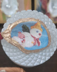 Mr. Bingle Christmas Tree Ornament • Oyster Shell