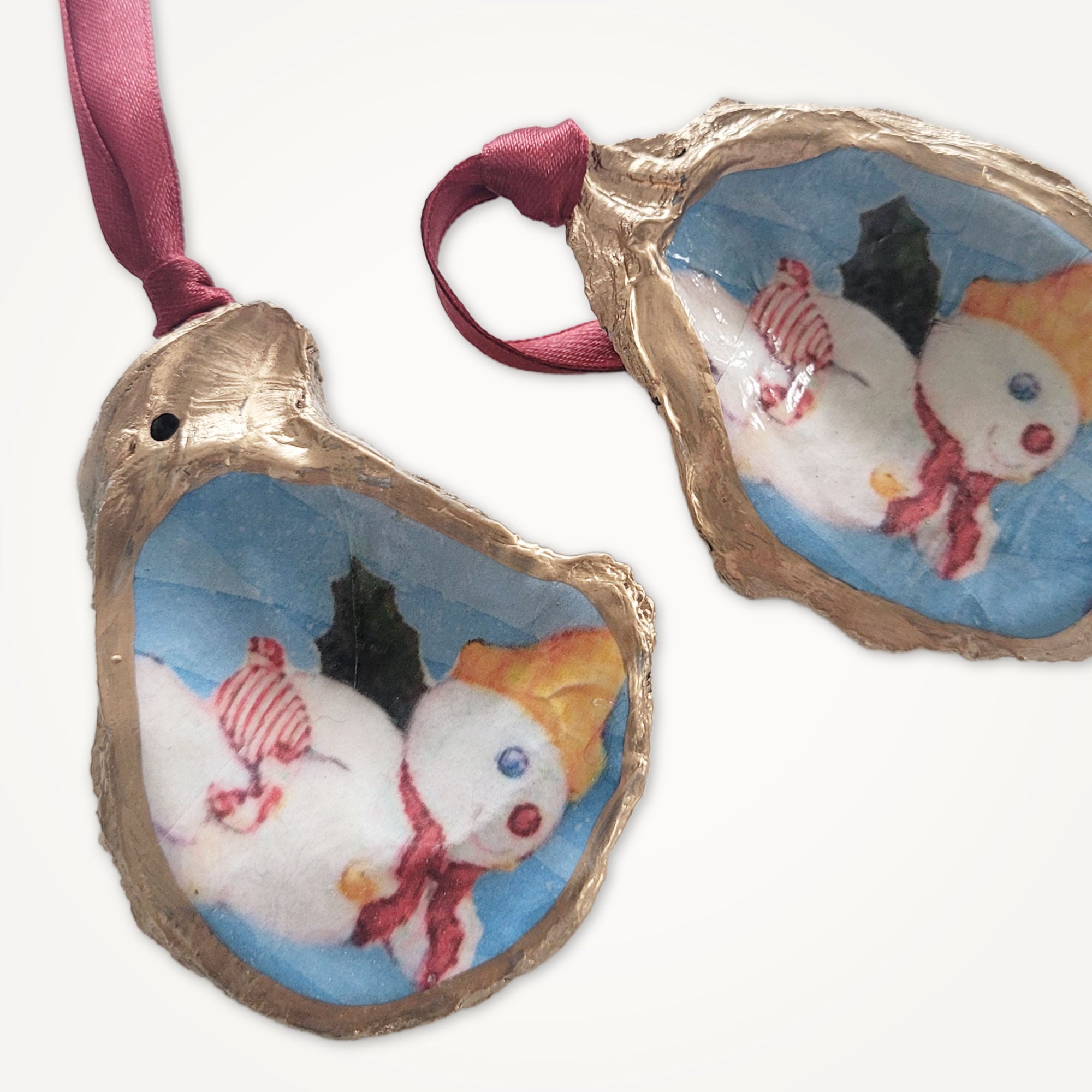 Mr. Bingle Christmas Tree Ornament • Oyster Shell