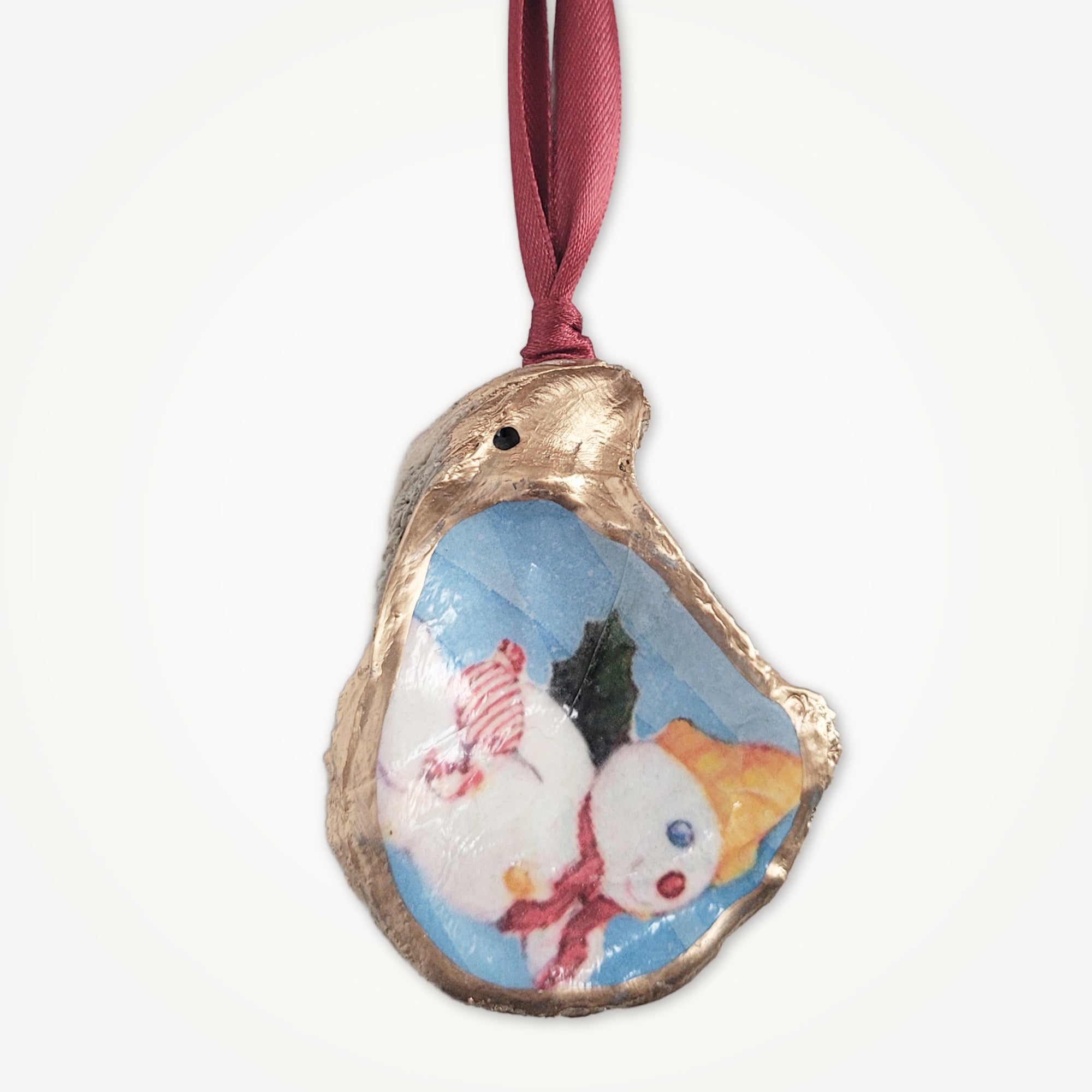 Mr. Bingle Christmas Tree Ornament • Oyster Shell