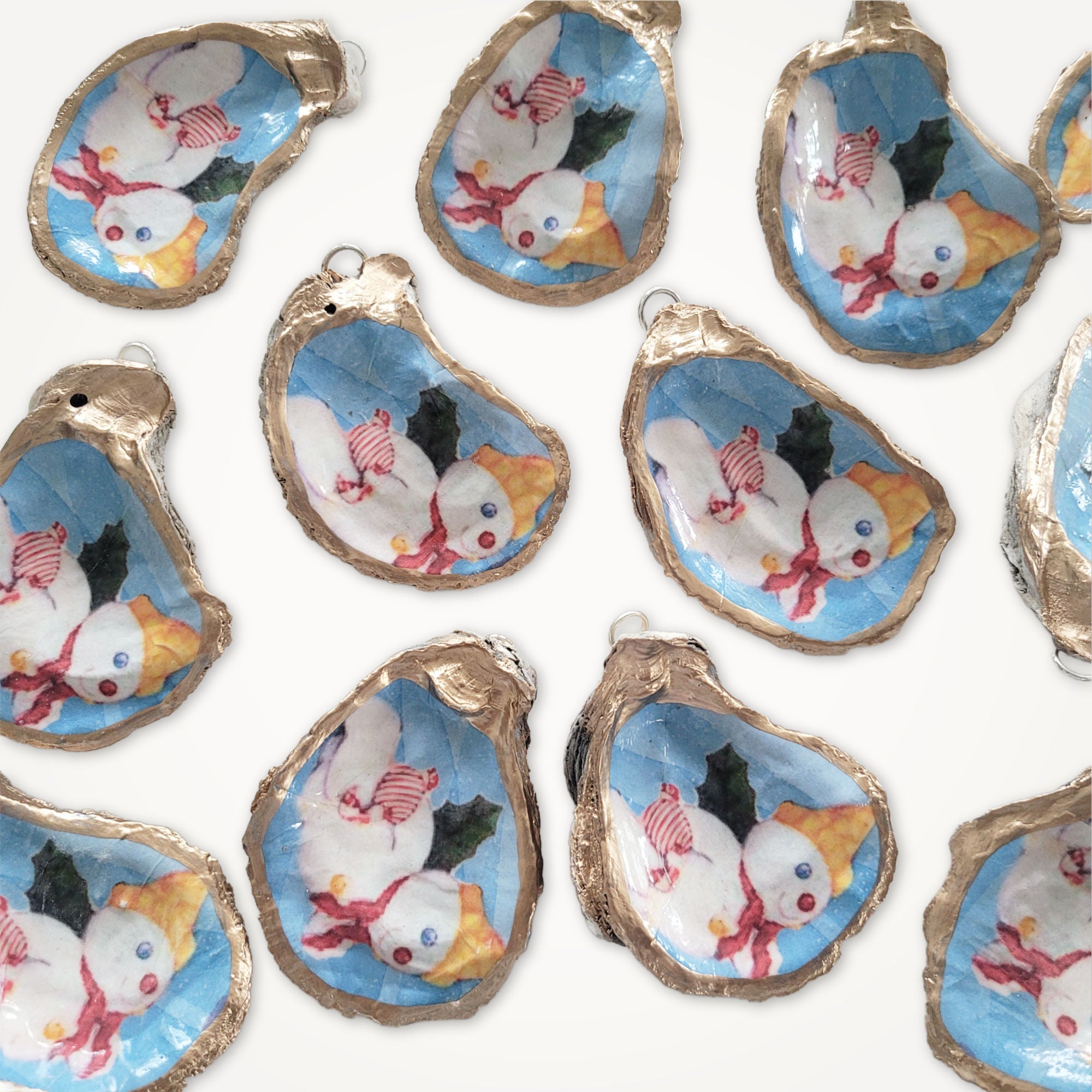 Mr. Bingle Christmas Tree Ornament • Oyster Shell