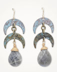 Crescent Labradorite Earrings