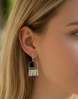 Auric Arc Beaded Earrings