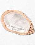 Custom Oyster Shell Table Setting Keepsakes
