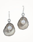 Nestled Pearl Oyster Earrings