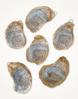 New Orleans Map Oyster Shell Ornament • Algiers Point