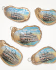 Paddle Boat Ornament • Oyster Shell