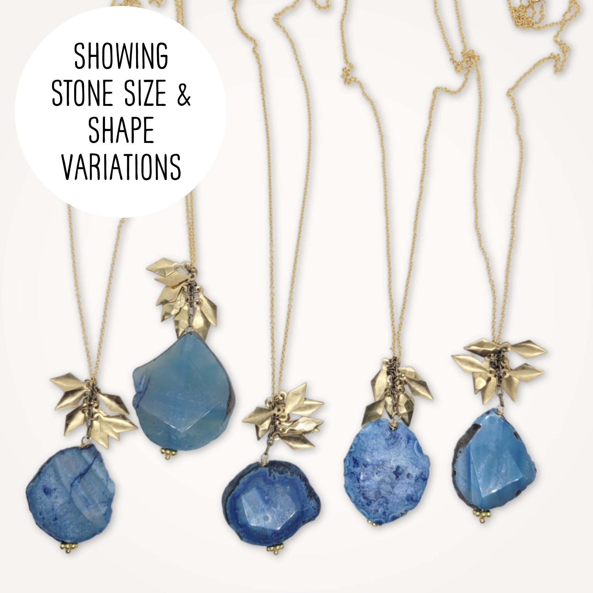 Azure Agate Panache Necklace