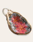 Pointsettia Flower • Oyster Shell Ornament