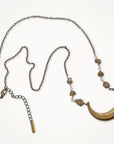 Pyrite Modern Vintage Necklace