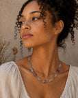 Hand Wrapped Rainbow Fluorite Necklace