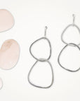 River Rock Earrings • Two Hoops