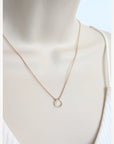 Rutilated Quartz & Rose Gold Necklace