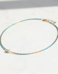 Beaded Sea Mist Necklace with Pearl