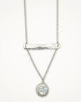 Balance Necklace with Coin Pearl • Silver or Gold