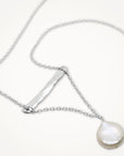 Balance Necklace with Coin Pearl • Silver or Gold