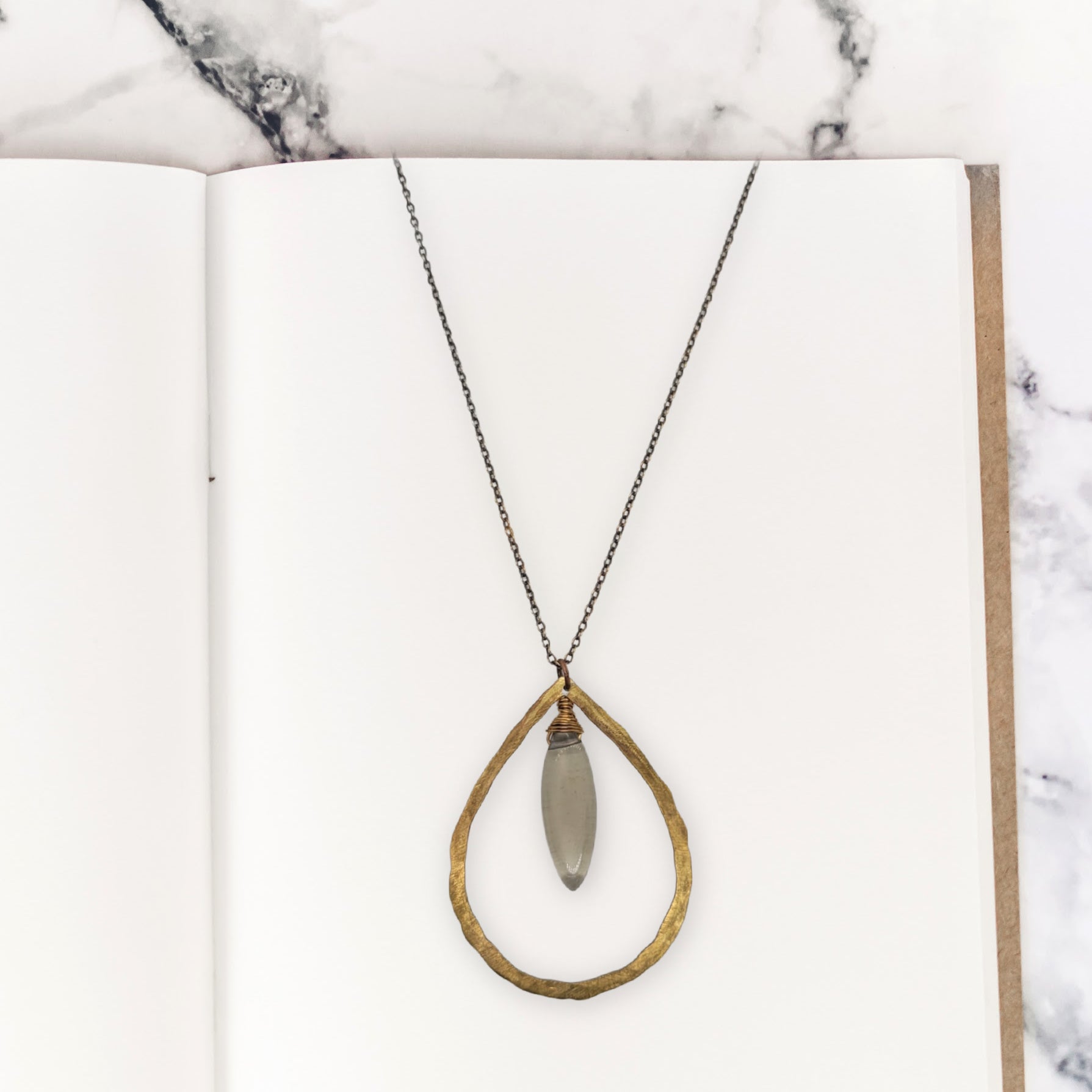Smoke & Gold Necklace