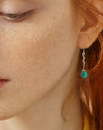Gold Snake Earrings • Malaysian Jade