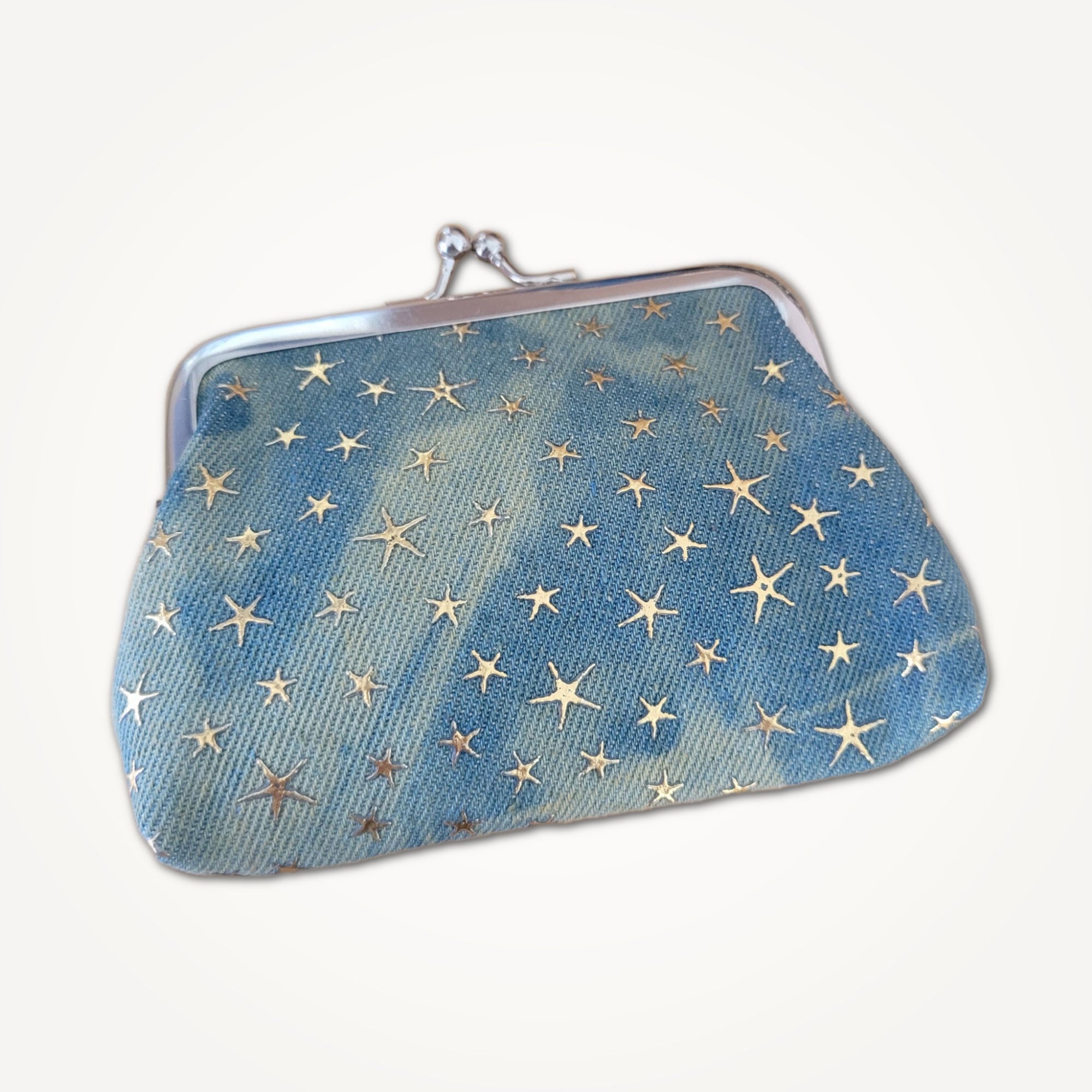 Denim Cosmos Coin Pouch