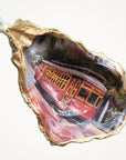New Orleans Street Car Ornament • Oyster Shell