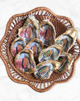 New Orleans Street Car Ornament • Oyster Shell