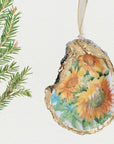 Sunflower Ornament • Oyster Shell