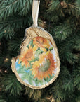 Sunflower Ornament • Oyster Shell