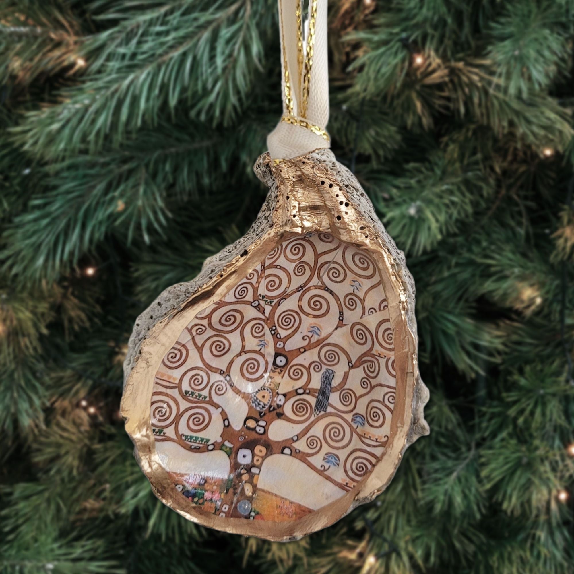 Tree of Life Ornament • Oyster Shell