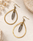 Smoke + Gold Earrings