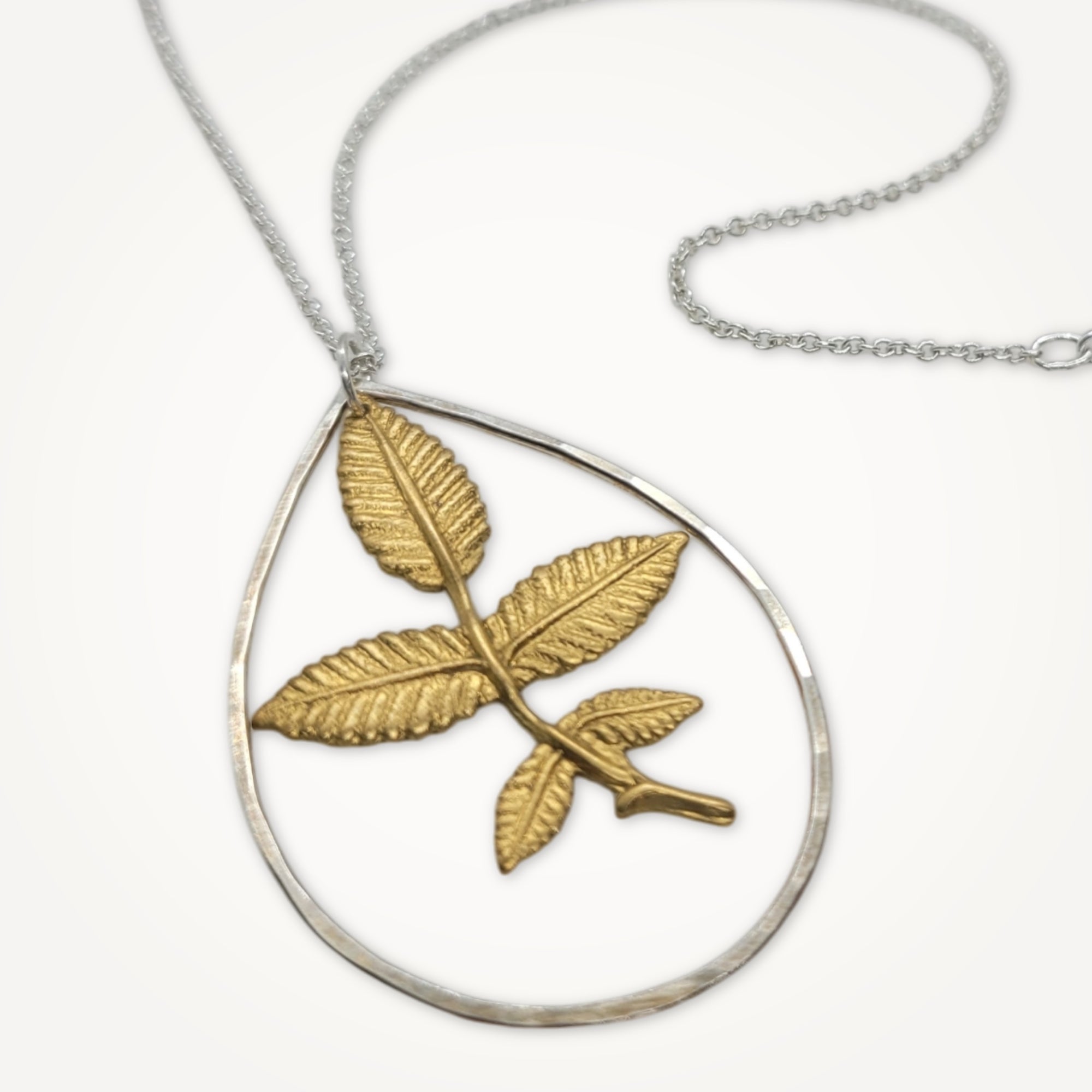 Teardrop Necklace • Foliage
