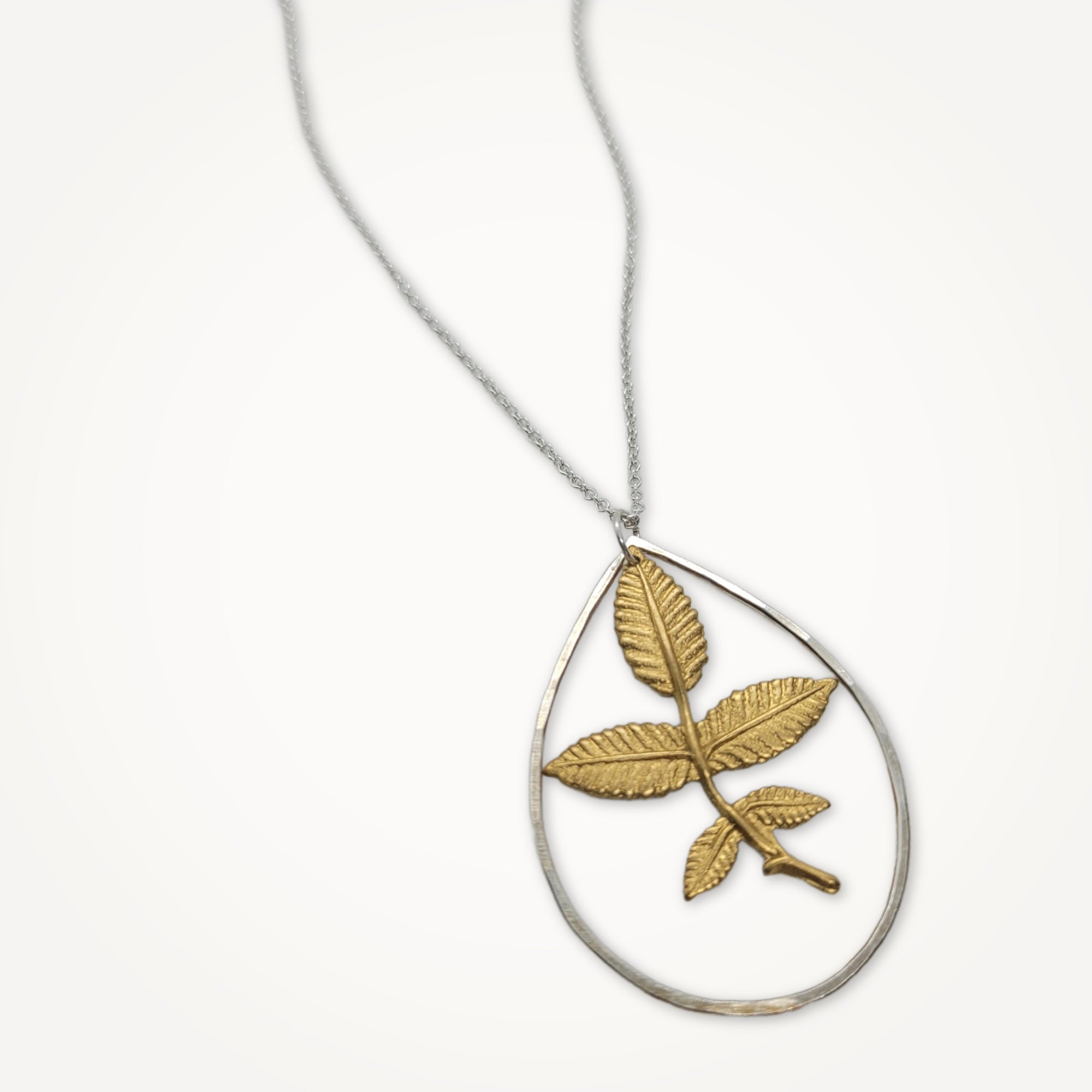 Teardrop Necklace • Foliage