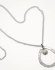 Organic Teardrop Necklace • Freshwater Pearl