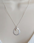 Organic Teardrop Necklace • Freshwater Pearl