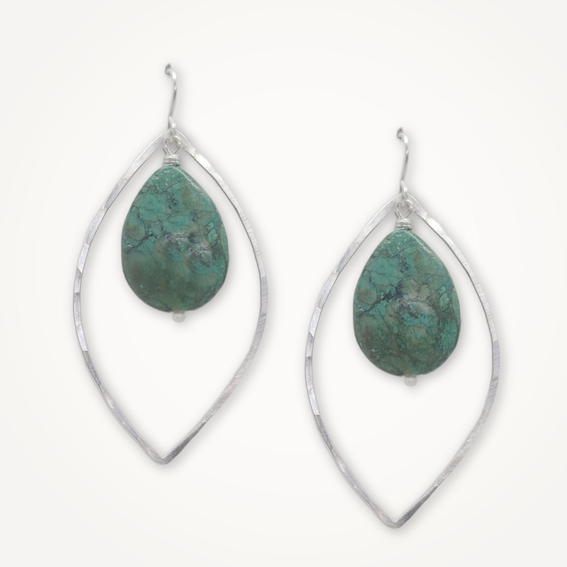 Marquise Earrings • African Jasper