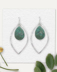 Marquise Earrings • African Jasper