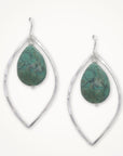 Marquise Earrings • African Jasper