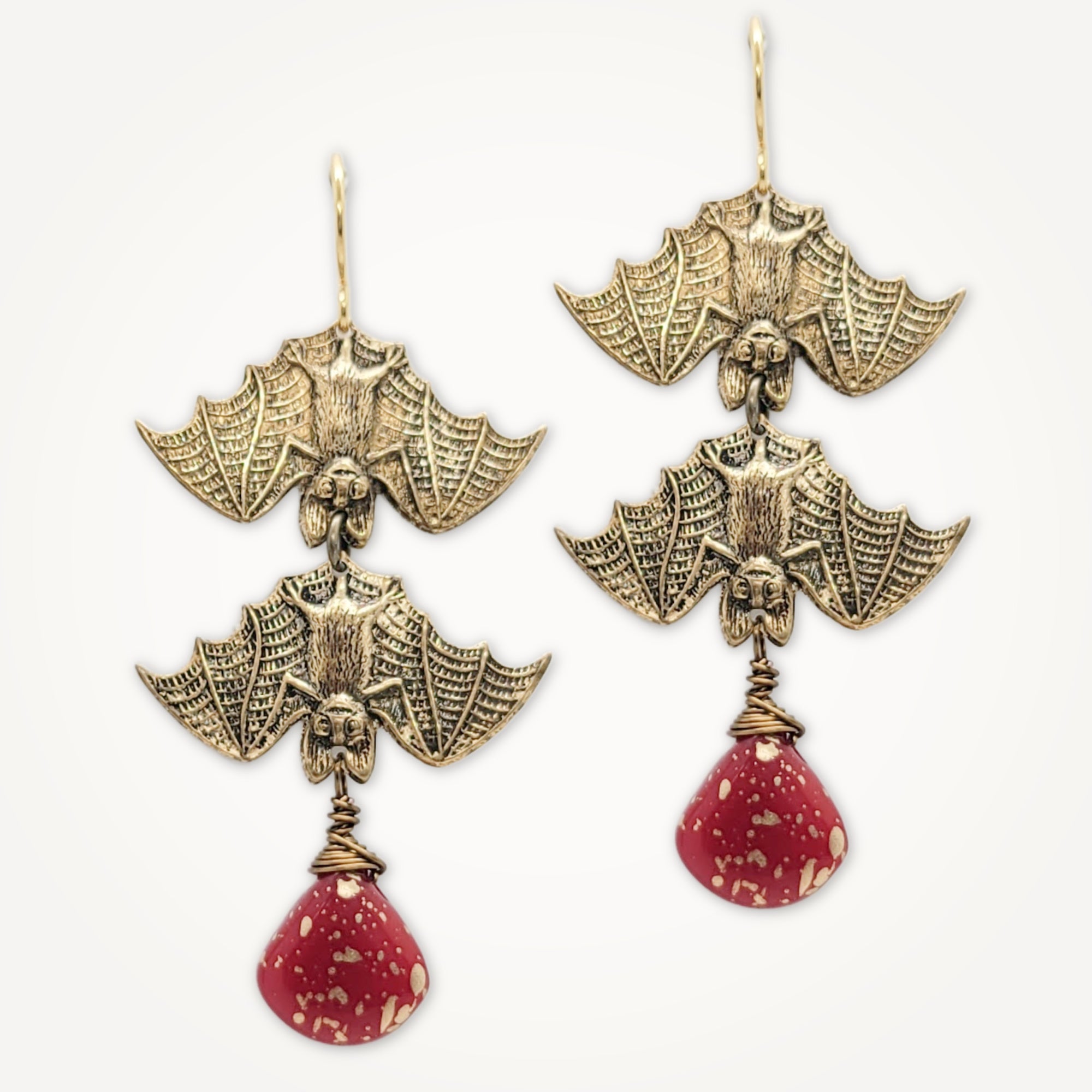 Vampire Bat Earrings