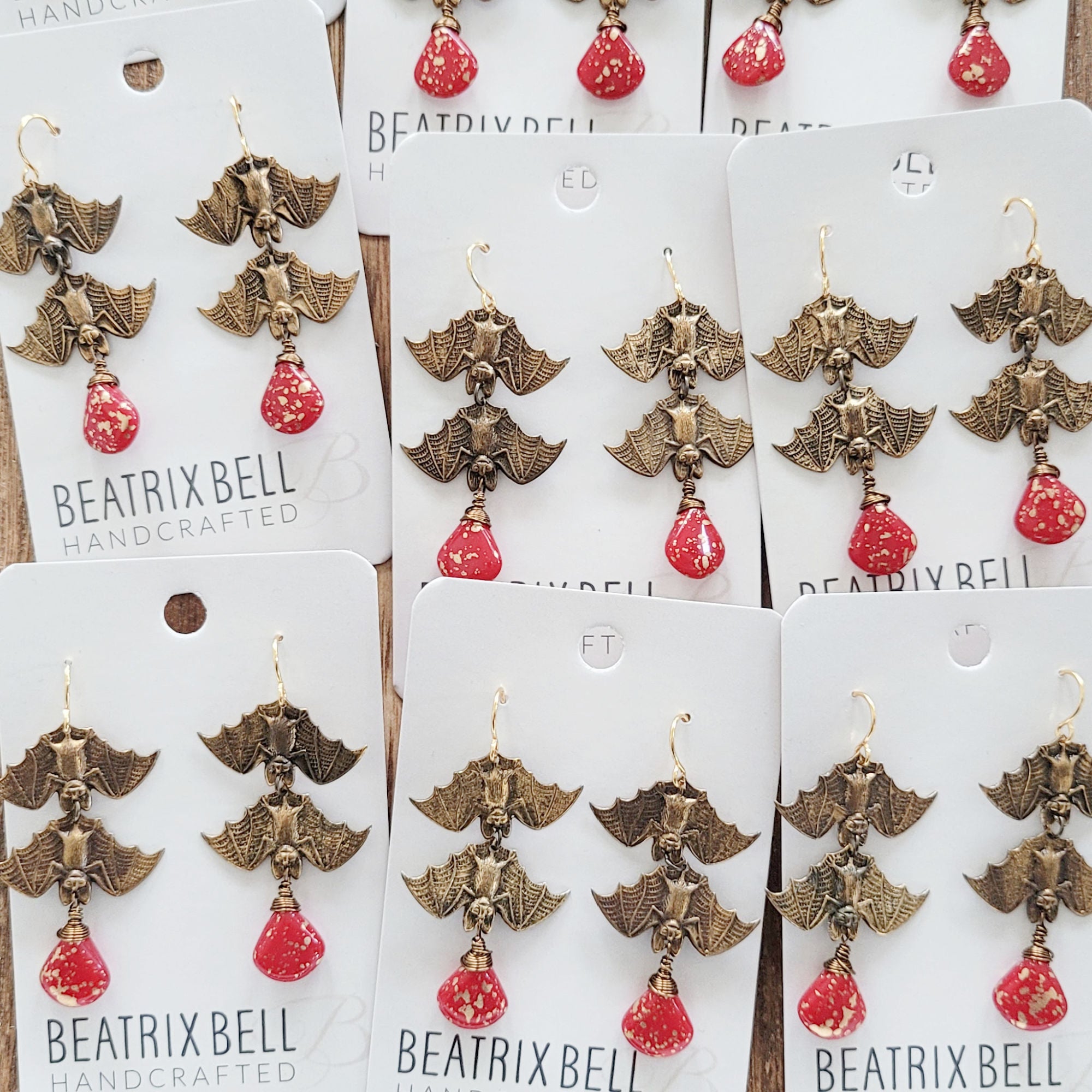 Vampire Bat Earrings