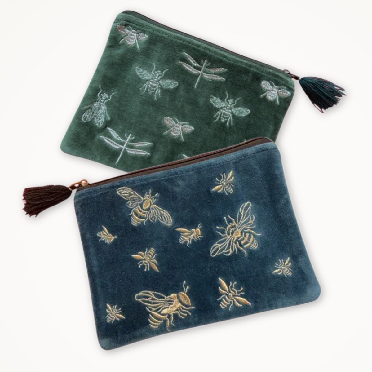 Entomological Embellishments Velvet Pouch • Choice of Design