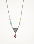 Vibrant Hues Copper Gemstone Necklace