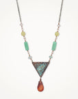 Vibrant Hues Copper Gemstone Necklace