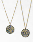Vintage Button Necklace • Paisley