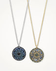 Vintage Button Necklace • Paisley