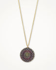 Vintage Button Necklace • Sunflower