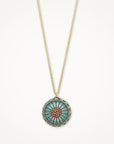 Vintage Button Necklace • Sunflower