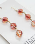 Volcano Drop Crystal Earrings