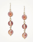 Volcano Drop Crystal Earrings