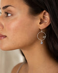 Wave Earrings • Blue Quartz