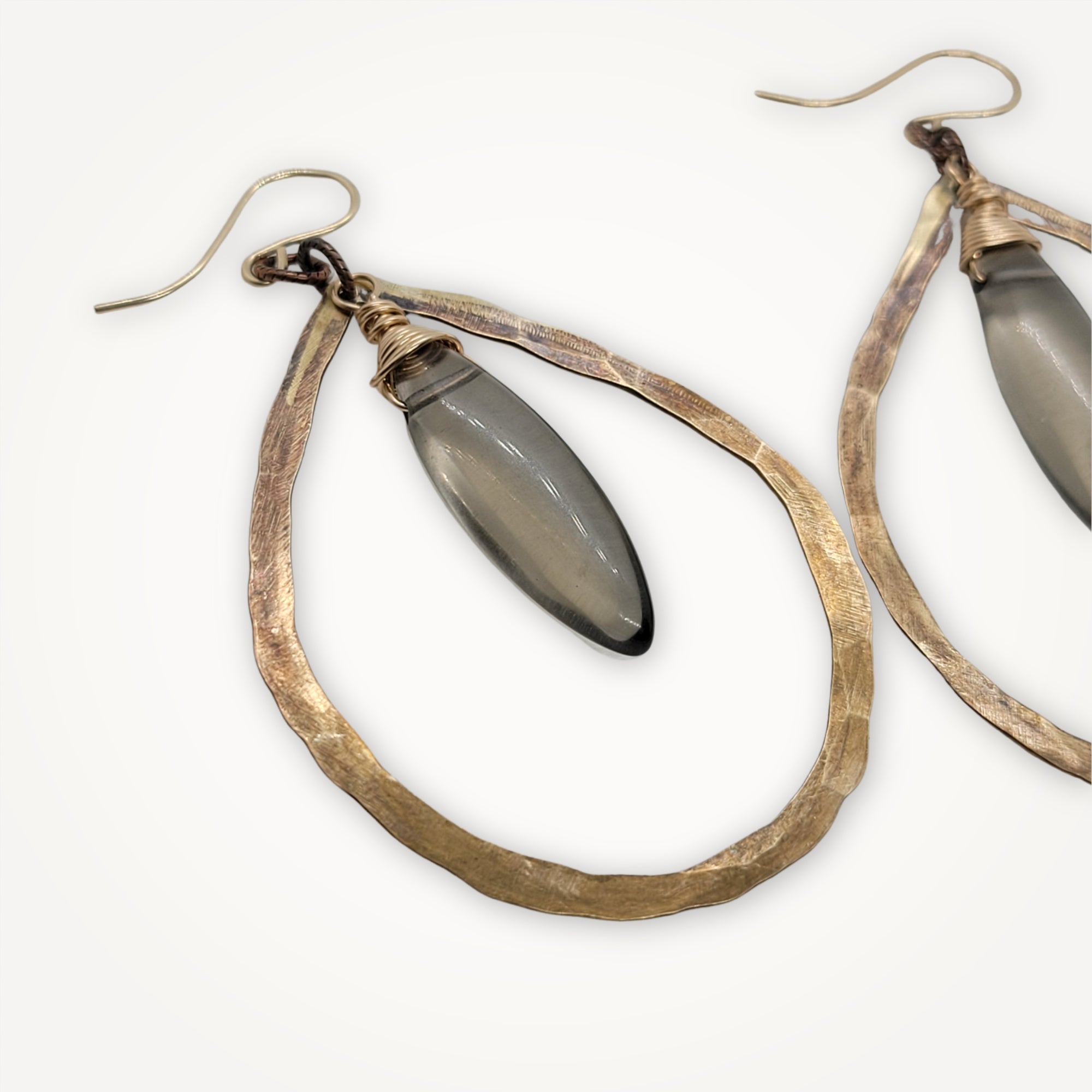 Smoke + Gold Earrings